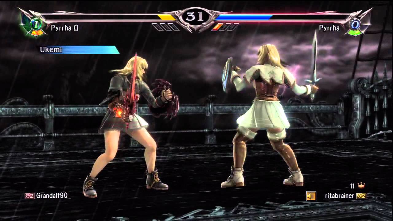 SoulCalibur V - Rank Match - Pyrrha Omega ( Grandalf90's Friend ) vs Pyrrha ( ritabrainer ) Round 2