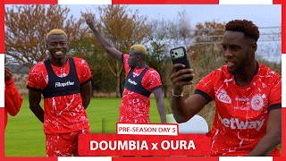 DOUMBIA NA AOURA SIKU YA KWANZA MAZOEZINI/PUMZI YA MOTO INAANDALIWA HAPA.