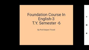 T. Y. B.Com_Sem-6_English_Unit-7_Lecture-6_By Prof. Kalyani Trivedi