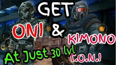 How to Get ONI/KEMONO Armor And T.O.N.I Gun in Just 30 Level in modern combat 5 | 100% works proof