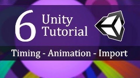 6. Unity Tutorial, Timing, Animation and Importing - Create a Survival Game