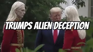 Trumps Alien Deception 👽😵💫— Nordic Alien AI Photo With Donald Trump Goes Viral