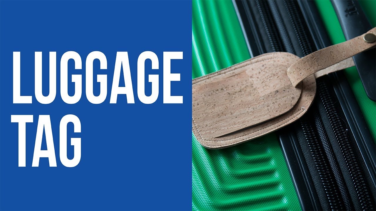 How to Make a Cork or Leather Luggage Tag