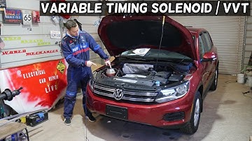 VW TIGUAN VVT SOLENOID VARIABLE TIMING SOLENOID ACTUATOR LOCATION REPLACEMENT EXPLAINED