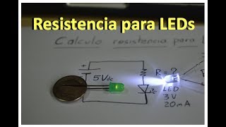 ✅ Que resistencia lleva un LED