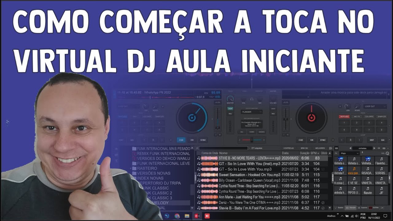 COMO COMEAR A TOCA NO VIRTUAL DJ AULA INICIANTE