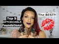 Top 5 drugstore foundations | Best Affordable foundations | 2018