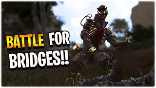 the BATTLE for BRIDGES - we took out HALF the lobby!! (Apex Legends Season 9)