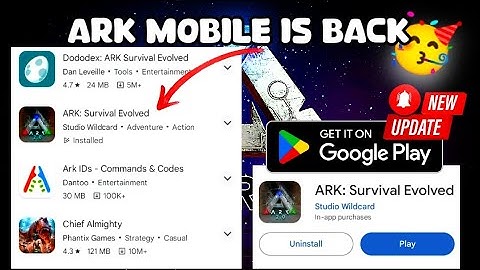 ARK Mobile is BACK at Play Store with New Update Finally 😌 • Ark Mobile Download
