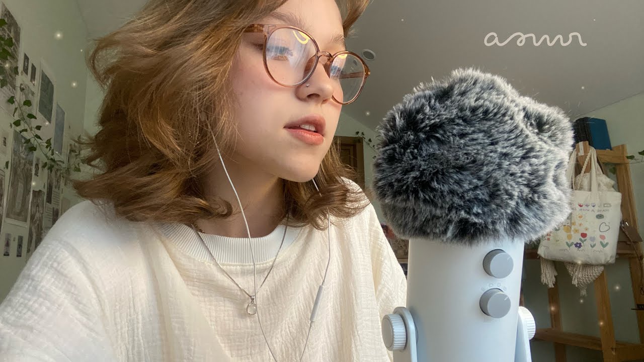 АСМР уютненький массажик головы ~ ветрозащита + звуки рта ˚✧⁺˳✧༚