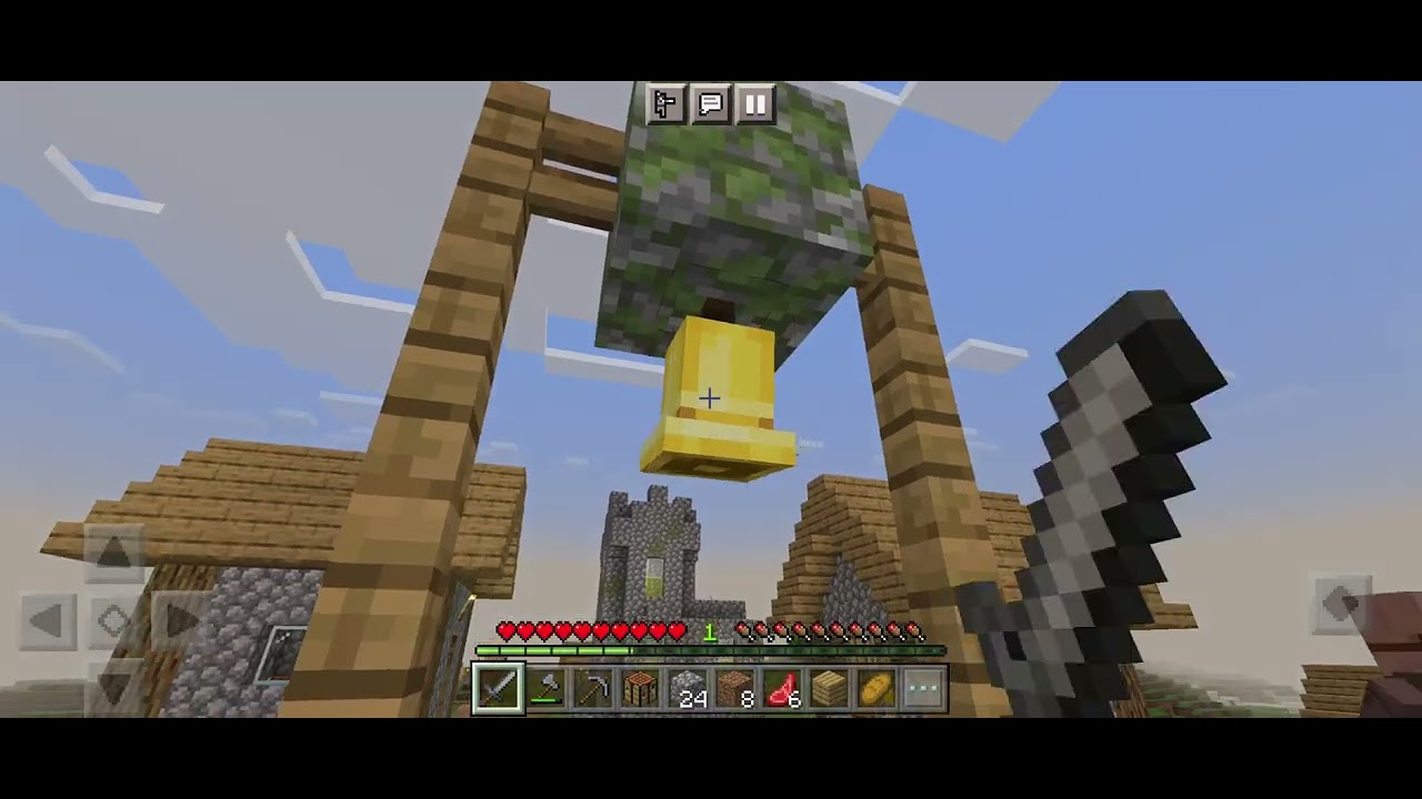 My first video, today i find a village in mcpe ( mcpe survival series ...