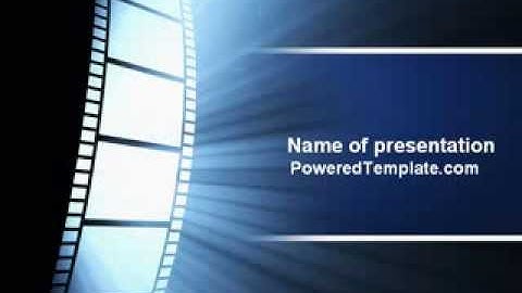Film Tape PowerPoint Template by PoweredTemplate.com
