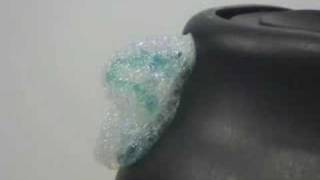 Shaving cream time lapse