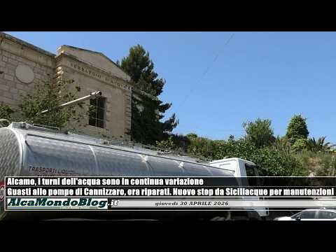 Video Alcamo, riparazioni della rete idrica. I turni dell'acqua in continua variazione
