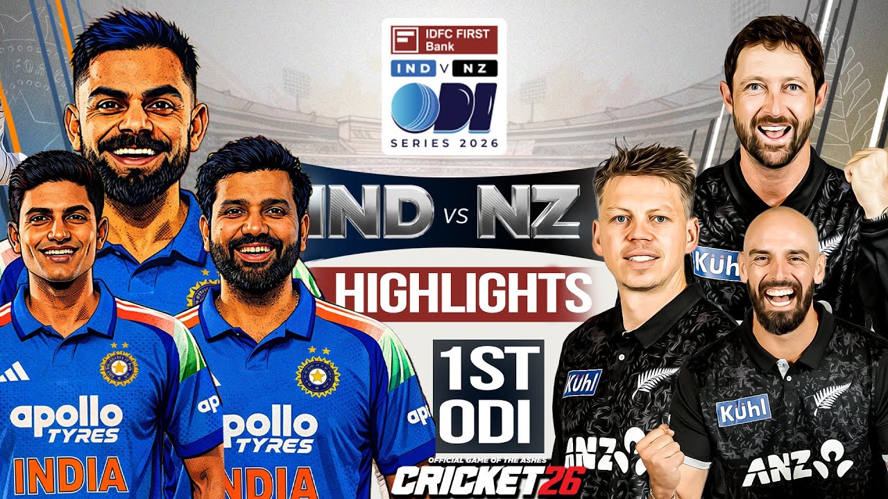 India vs New Zealand - 1st ODI Full highlights 2026 - ind vs Nz 1st ODI ...