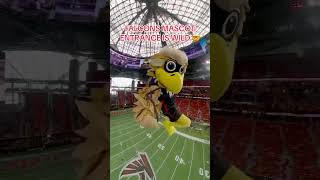 Mascot Jumps From Top Of Stadium For An Incredible Entrance