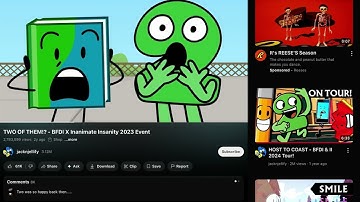 Two asks Four and x help but they’re weirdly humanized and Two of them- BFDI X Inanimate insanity 