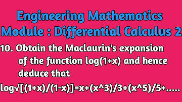 Obtain The Maclaurin