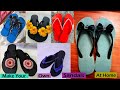 DIY indoor slippers from flip flop | Handmade Sandals For Women | DIY flip-flop Making Tutorials-01