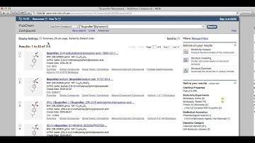 PubChem Advanced Search Tutorial   Synonym Refinement