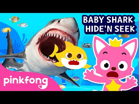 Hide and seek with the Shark family 🦈 (Scary ver.) |  Baby Shark Story | Pinkfong Songs for Children