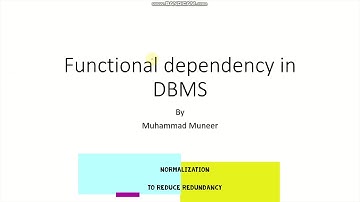 Functional Dependency in DBMS - DBMS(CS222)
