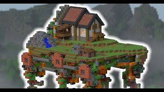 I made a Giant Walking House in Minecraft for Carvs
