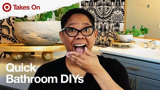 Affordable Ways to Upgrade Your Bathroom Ft. Kiva Brent | Target Takes On