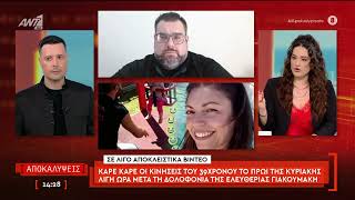 Καρέ καρέ οι κινήσεις του 39χρονου το πρωϊ της Κυριακής λίγη ώρα με τη δολοφονία της Ελ.Γιακουμάκη