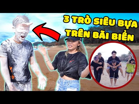 Video Chơi 3 trò siêu bựa ngoài bãi biển anh @Oops Banana... - youtube