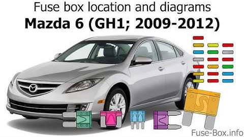 Fuse box location and diagrams: Mazda 6 (GH1; 2009-2012)