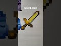Painting the GOLDEN SWORD in Minecraft! #texturepack #minecraft
