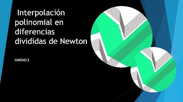 Interpolación en diferencias divididas de  Newton