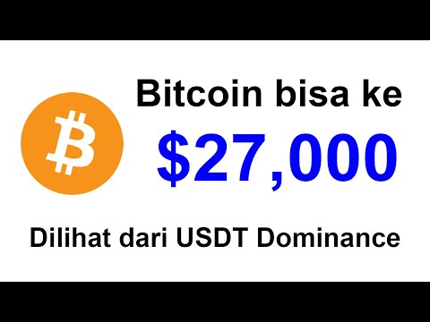 Cara mudah mengetahui Bitcoin turun sampai keberapa? Dengan USDT dominance 👍