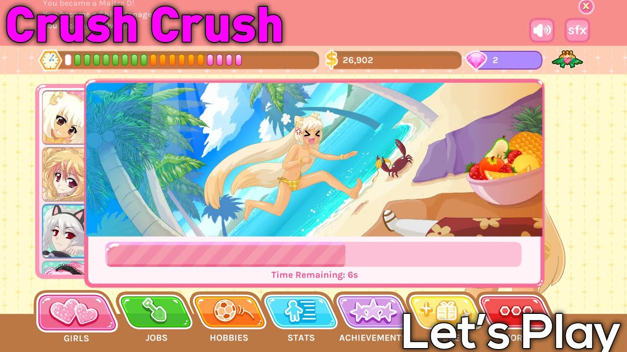 Crush Crush Let's Play | Dating Simulator - YouTube