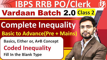 Coded Inequality Reasoning Tricks Vardaan2.0 By Anshul Sir | Basic Either Or IBPS RRB PO/Clerk 2023