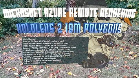 Microsoft Azure Cloud Remote Rendering (Diesel Engine) 18 Million Polygons on the Hololens 2
