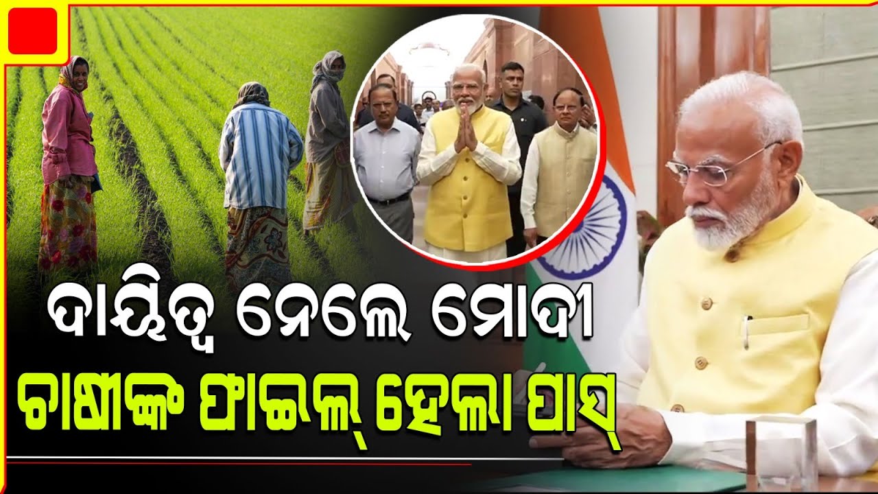 ଦାୟିତ୍ୱ ଗ୍ରହଣ କରି ପ୍ରଥମେ ଚାଷୀଙ୍କ ଫାଇଲ ପାସ କଲେ ପ୍ରଧାନମନ୍ତ୍ରୀ ମୋଦି l Modi takes charge as PM