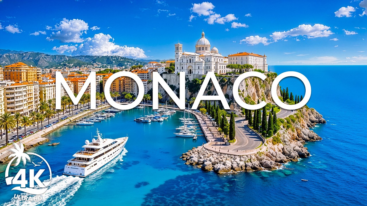 Monaco 4K UHD – A Scenic Journey Through Riviera Shores, Luxury Yachts & Coastal Splendor