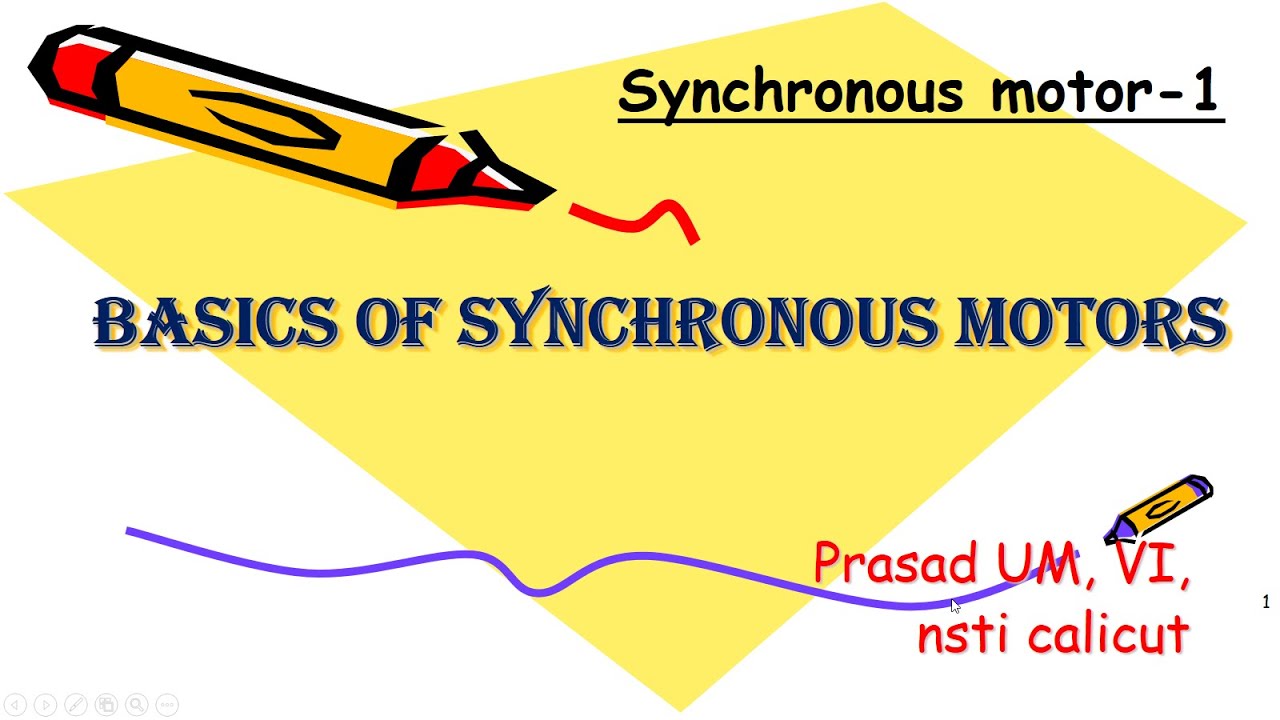 Synchronous motor1 Basics of synchronous Motors YouTube