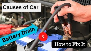 Causes of Car Battery Drain, Parasitic Drain, and How to Fix Them