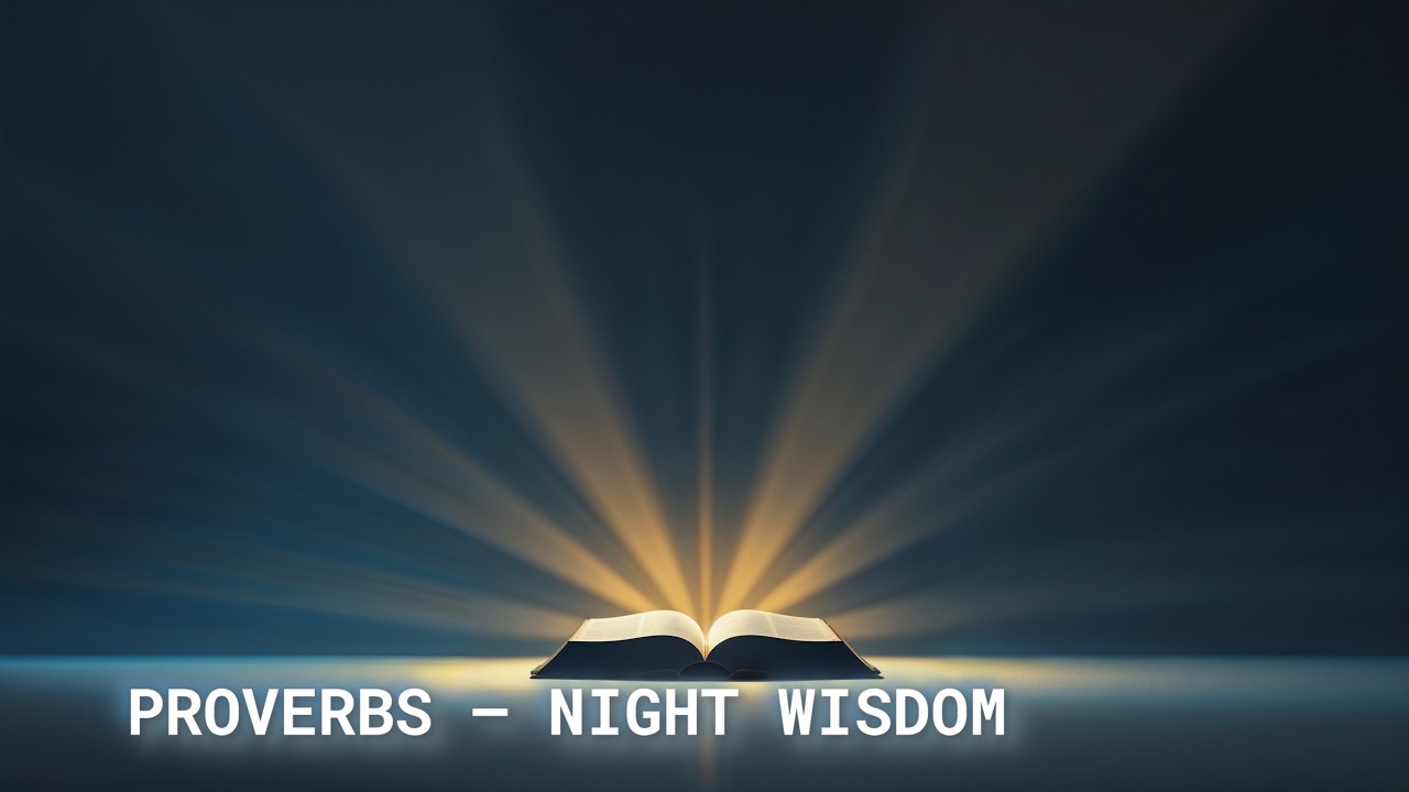 Proverbs — Wisdom for Rest & Night Reflection | Peaceful Scripture Reading