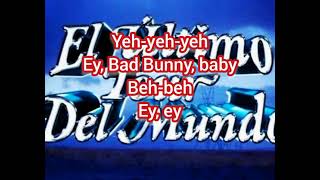 HOY COBRE CON LETRA BAD-BUNNY