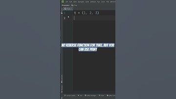 Reverse a tuple in python #pythonforbeginners #pythontutorial