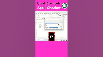 How to Launch Spell Checker using Shortcut keys in MS Excel