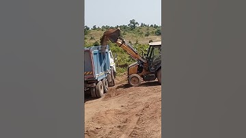 JCB case 770 ex bekhohe loader machine working tata tipper mud loading work 😀🚜🙏 #jcbvideo #youtube