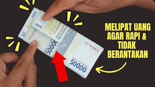 HOW TO FOLD A LOT OF MONEY SO IT'S NEAT AND NOT MESSY