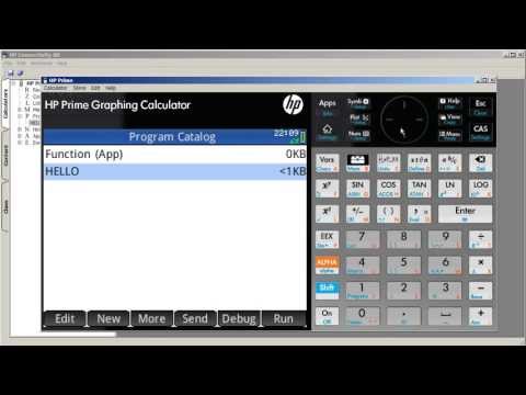HP Prime - Creating "Hello world" and transferring programs