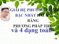 Toán 9: Giải hệ phương trình bậc nhất hai ẩn bằng phương pháp thế 