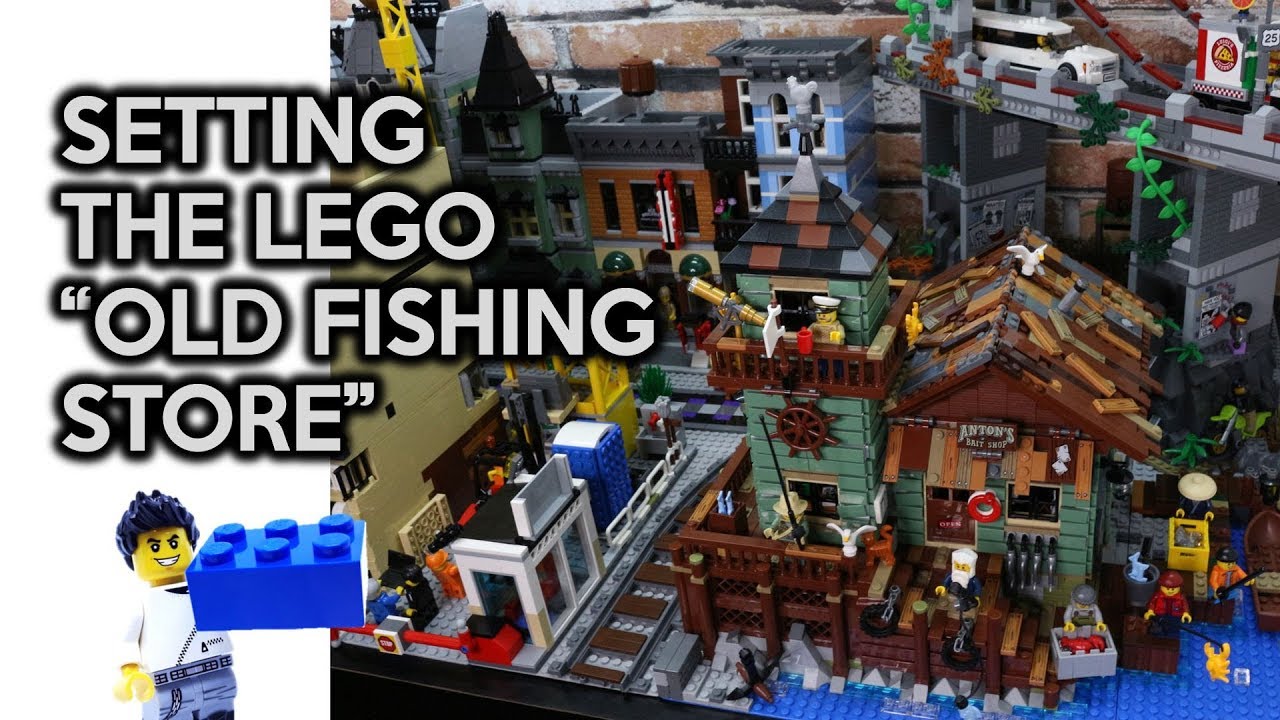Modifying & Setting the LEGO Old Fishing Store into a Small Brick City 